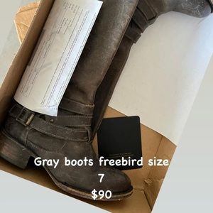 Freebird gray boots
